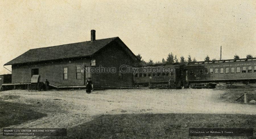Postcard: Station, New Salem, Massachusetts